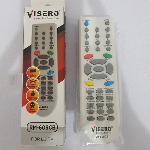 Remot Remote Tv LG / Goldstar Tabung Visero Tanpa Program RM-609CB