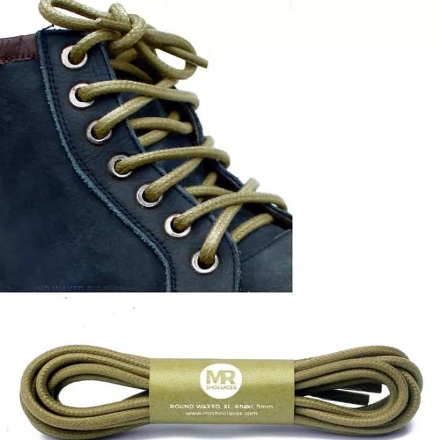 

Tali Lilin Bulat Besar (BIG Round Waxed Shoelaces) 5-6mm