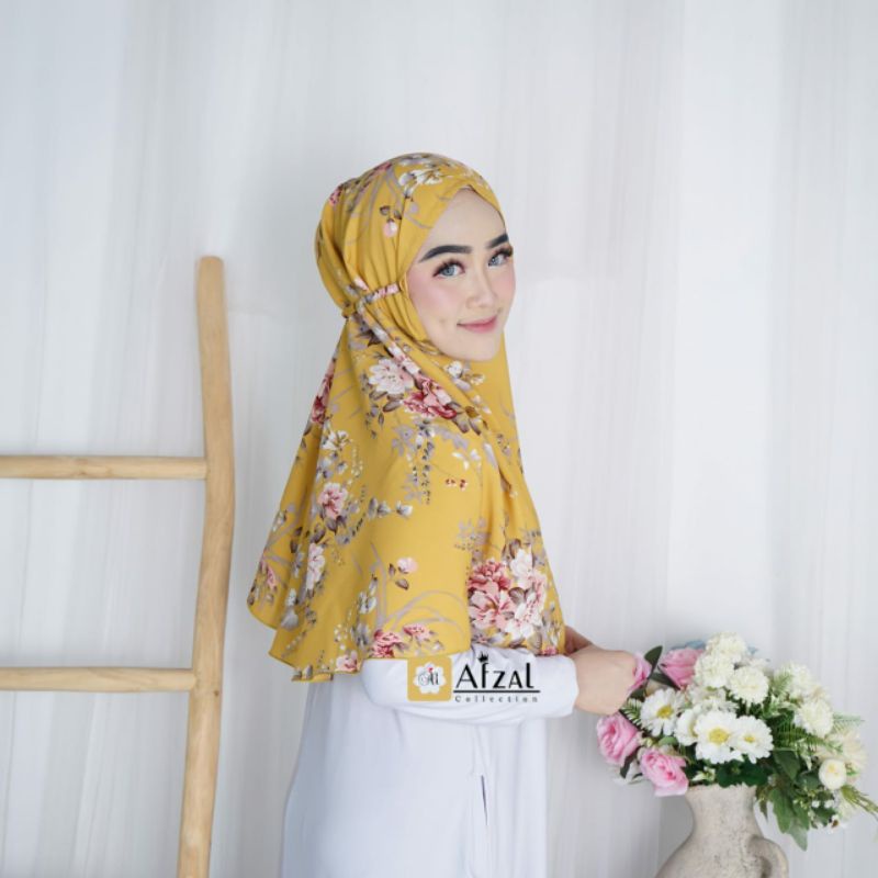 HIJAB BERGO MOTIF FREE MASKER/HIJAB INSTAN/HIJAB/KERUDUNG/ATASAN/
