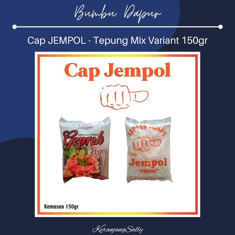 

[5sachet x 150gr] Tepung Crispy Kriuk Serbaguna , Tepung Geprek Crispy cap JEMPOL | bumbuvian bumbu dapur