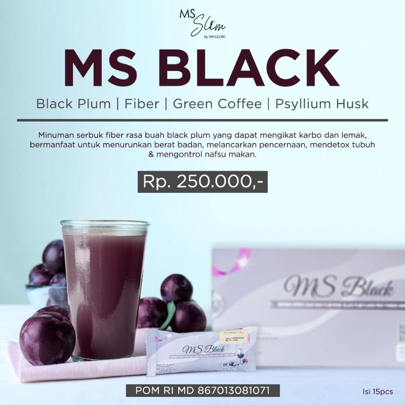 MS BLACK / MS SLIMMING MS GLOW / SLIMMING DRINK / MS BLACK TERMURAH