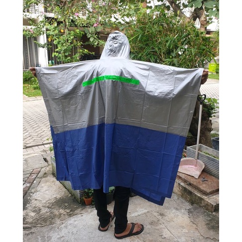 Mantel Hujan Ponco Elmondo 705 Helios | jas Hujan Poncho Terusan | Mantel Dewasa Pengendara Sepeda Motor Musim Hujan Ojol/Ojek Online | Open Jas Hujan