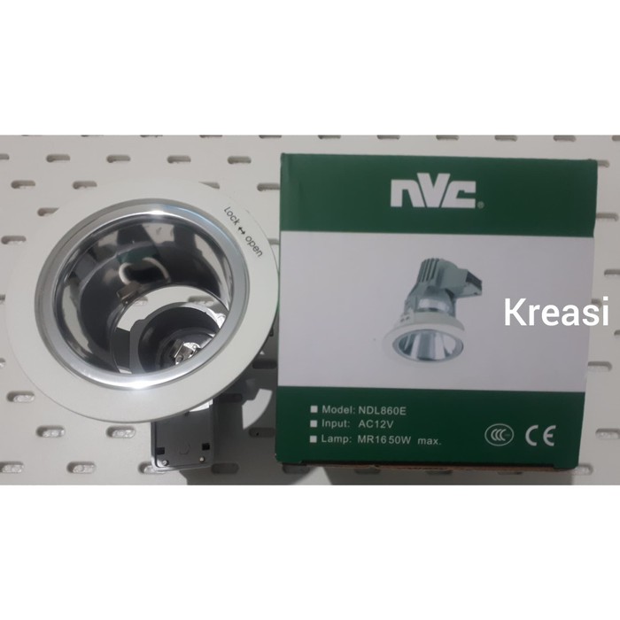 KAP FITTING LAMPU DOWNLIGHT NVC NDL860E MR16 - PUTIH