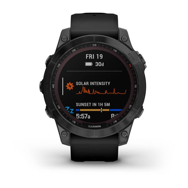 Garmin Fenix 7 Sapphire Solar - Black DLC Titanium Garansi Resmi TAM 2 Tahun