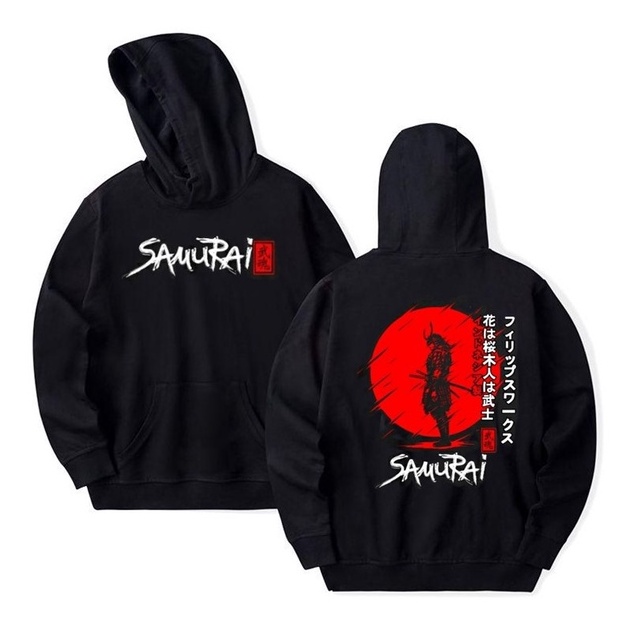 Jaket Sweater Hoodie Pria Hitam Samurai Jepang -  Sweater Hoodie Jepang Original Pria COD Bayar ditempat - Sweater Hoodie Pria Sunmori