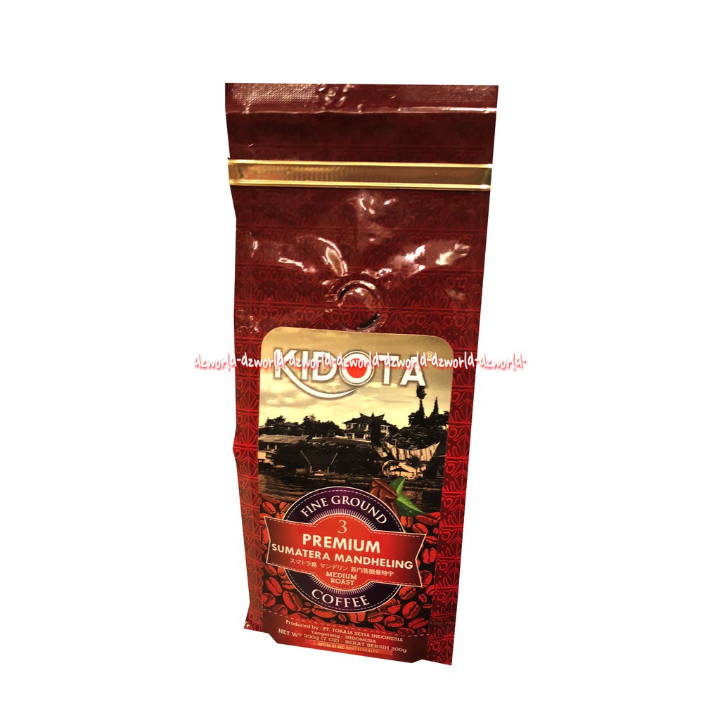 Kidota Sumatera Mandheling Fine Ground 200gr Kopi Sumatra Bubuk Kopi Bubuk Halus Kiddota Kidotta