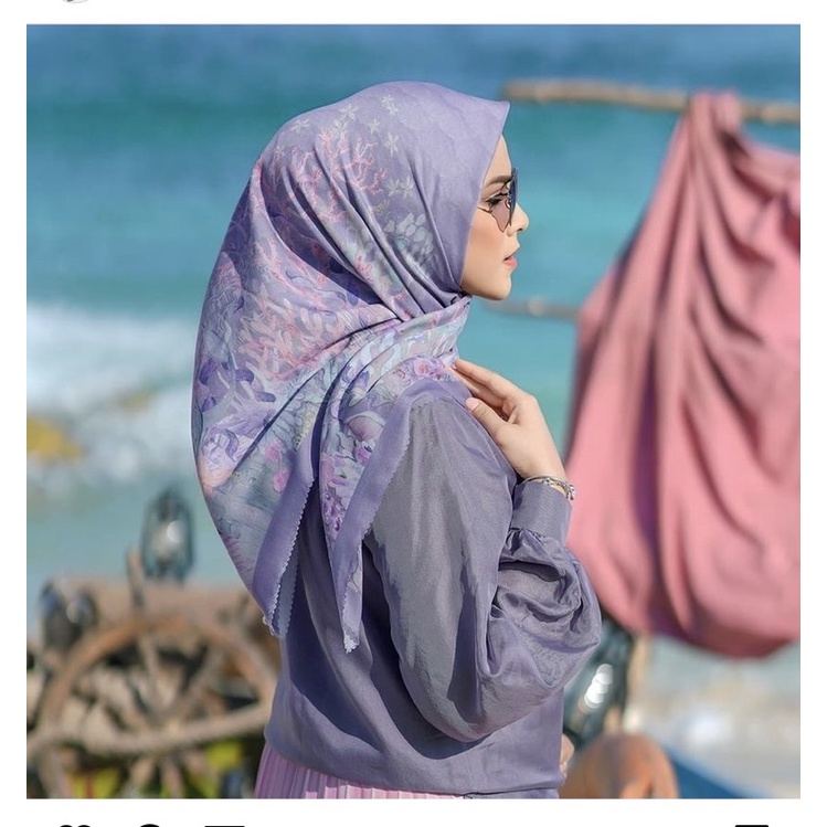 buttonscarves x disney little mermaid lavender