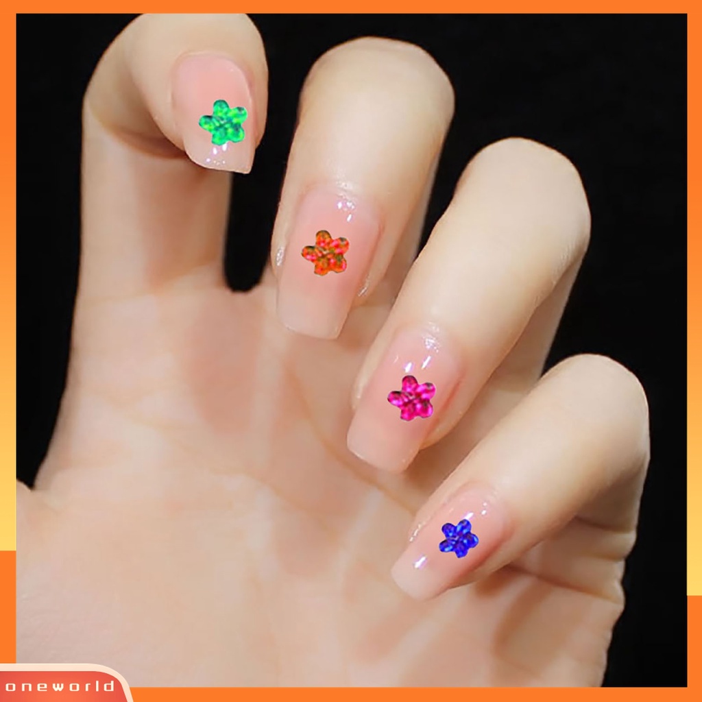 (ONWO) 1 Roda Stiker Kuku Bahan Akrilik Aneka Warna Untuk Dekorasi Nail Art