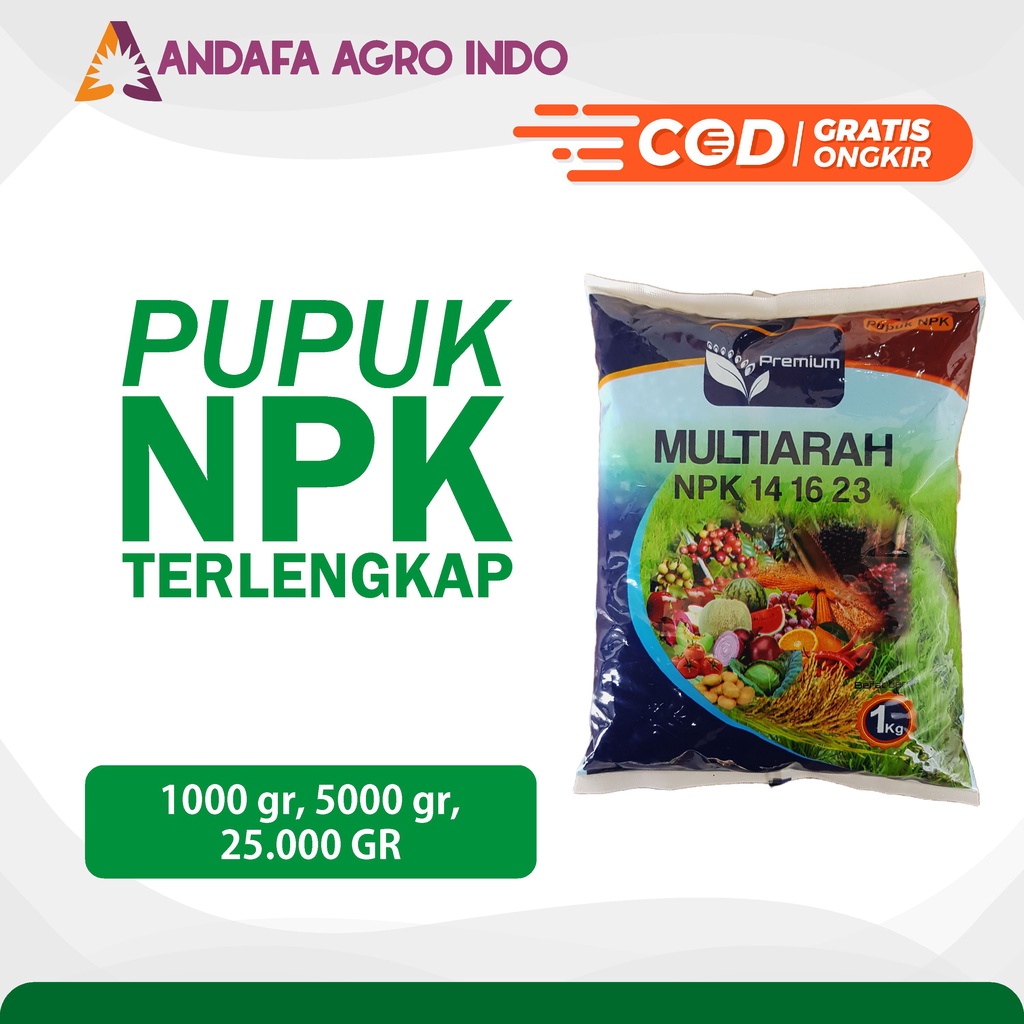 Jual Pupuk NPK Multiarah Pupuk NPK Mutiara 161616 NPK Mutiara 161616 Pupuk Buah NPK Mutiara