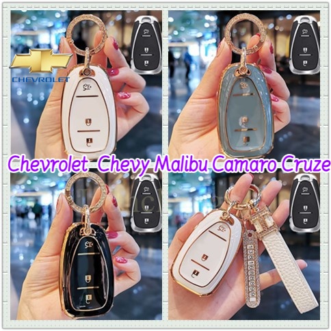 Casing Kunci Remote Mobil Bahan TPU Untuk Chevrolet Volando explorer Malibu Kovaz Cruze spark camaro Cruze Traverse Volt