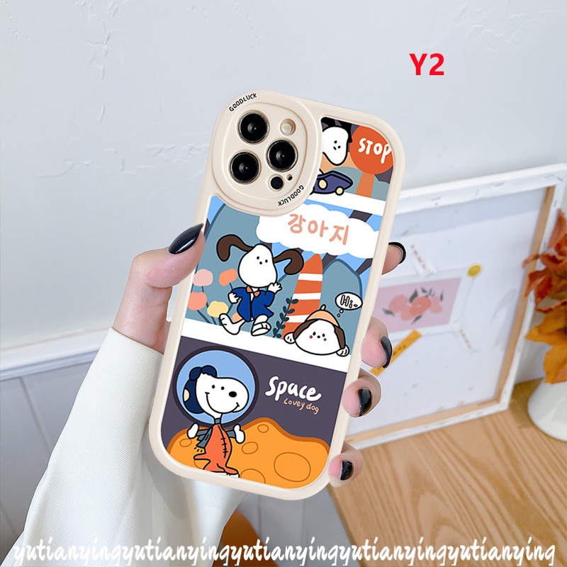 Soft Case TPU Motif Kartun Snoopy Untuk IPhone 11 12 13 Pro Max 7Plus 8Plus XR 6 6s Plus 7 8 Plus X XS Max 11Pro Max SE 2020