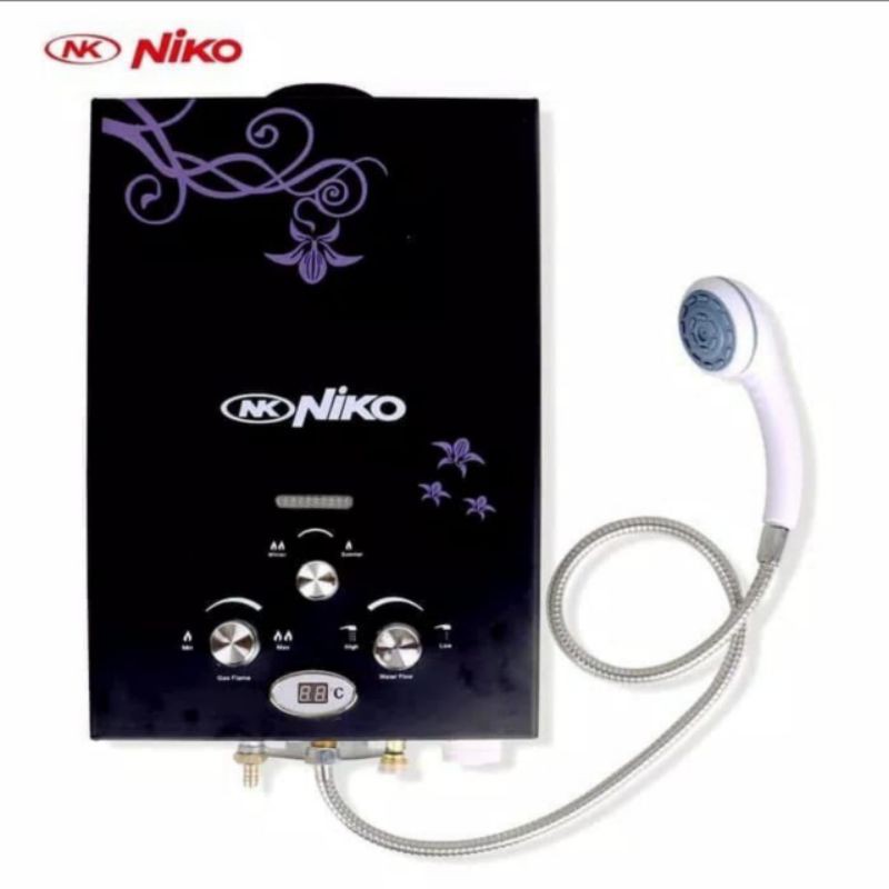 Water Heater Gas Niko Digital LED - Niko Gas Water Heater NK 6LD