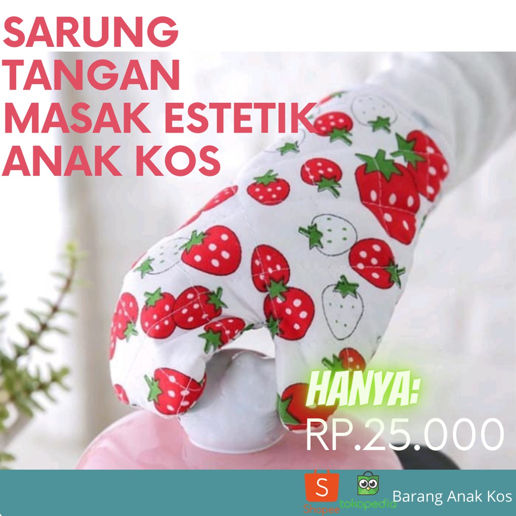 Sarung Tangan Memasak Estetik Anak Kos Shopee Indonesia