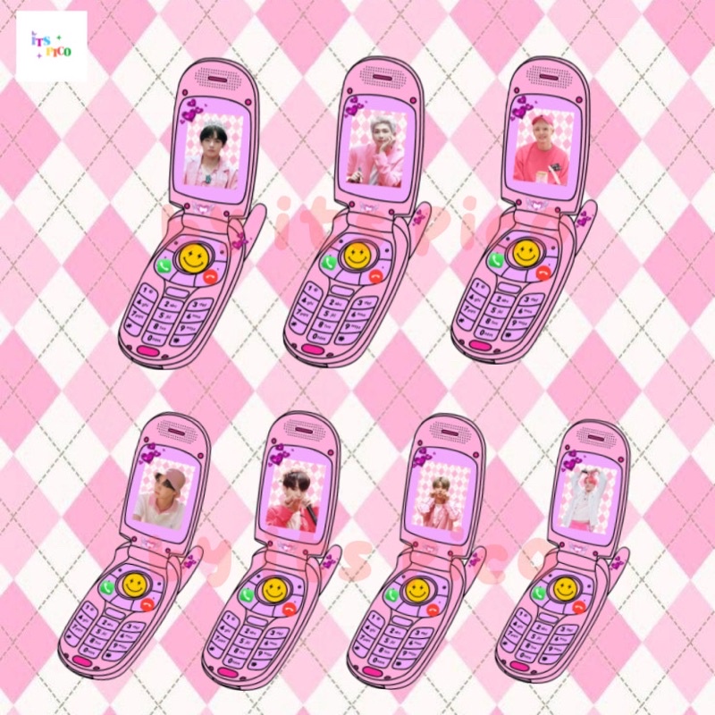 [SALE] Bangtan Keychain cute pinkie phone high quality acrilyc keychain by its.pico