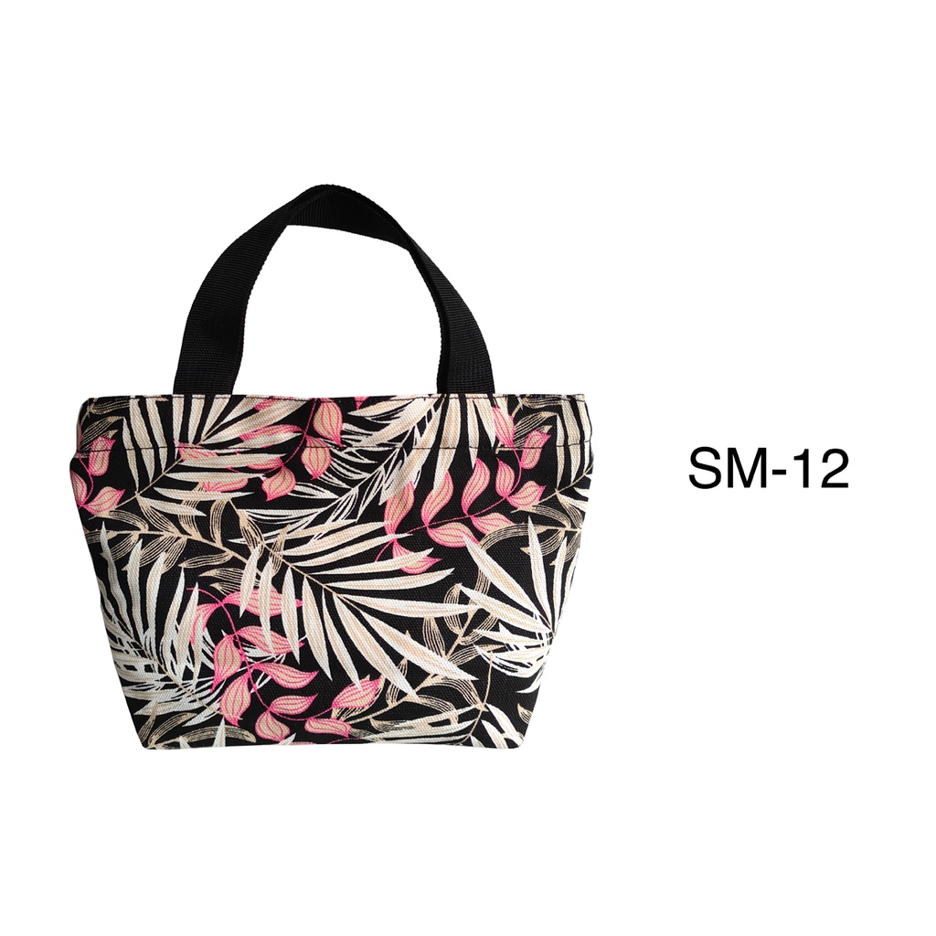 Tas Mukena Make Up Bahan Kanvas 26x19x8cm Motif SM-12