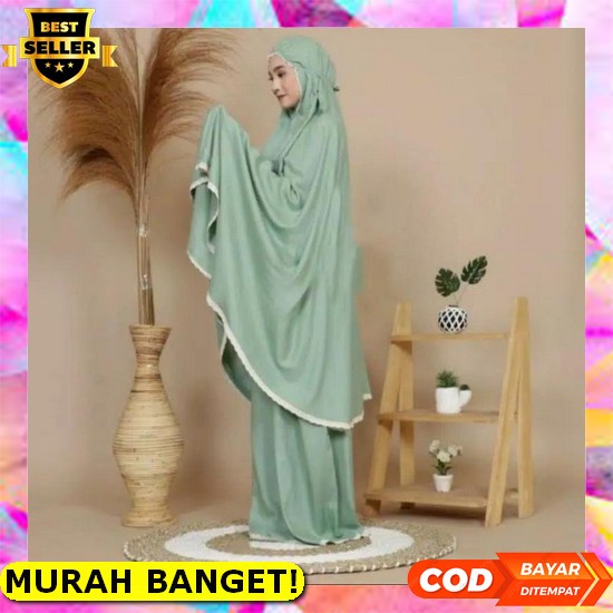 Mukena Abstrak Rayon Prayer Set Batik Wanita Pekalongan Jakarta Cod Adem Nyaman Kekinian Modern Modi