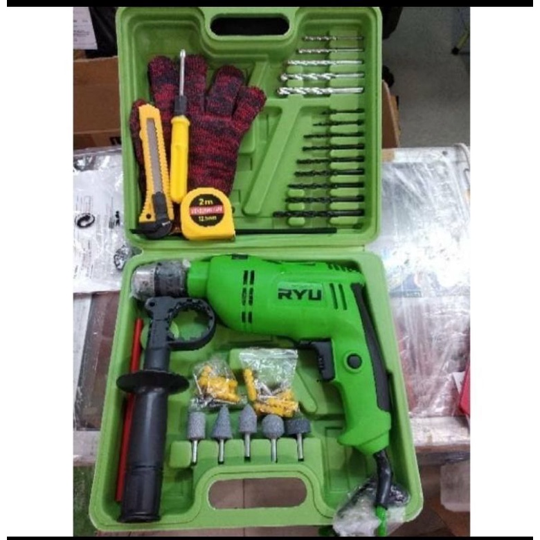 mesin bor set RYU 13mm (27pc) RID 13-1REB/mesin  bor beton bor besi 13mm set koper RYU