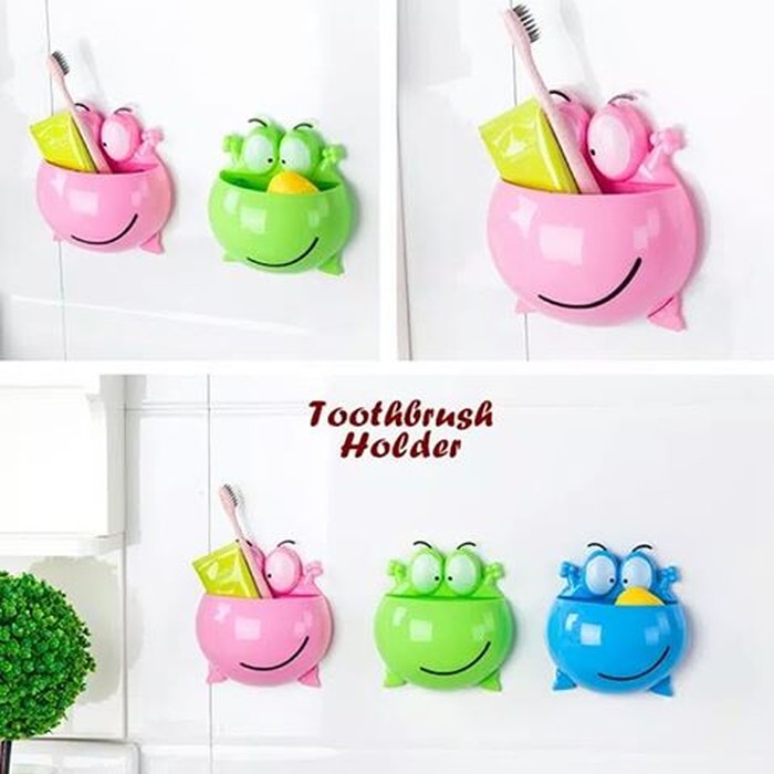 IKILOSHOP Mata Kodok Frog Toothbrush Holder Sikat Gigi Tempel Dinding