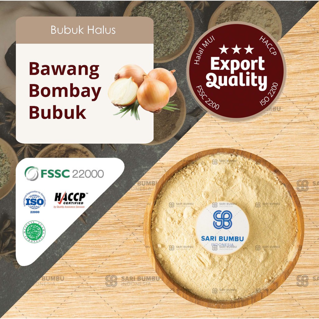 

Bawang Bombay Bubuk / Onion Powder / Bawang Bombay / Bawang / Bumbu Bubuk / Bumbu / Rempah