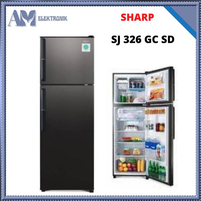 KULKAS SHARP SJ 326 GC SD - 2 PINTU