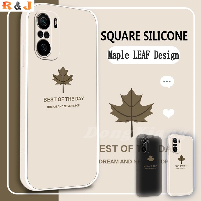 Soft Case Bahan Silikon Motif Daun Maple Untuk Xiaomi Redmi Note 11 11S Redmi10 Note10s 10pro Note9S Note9 Pro Poco X3 Nfc M3 9t