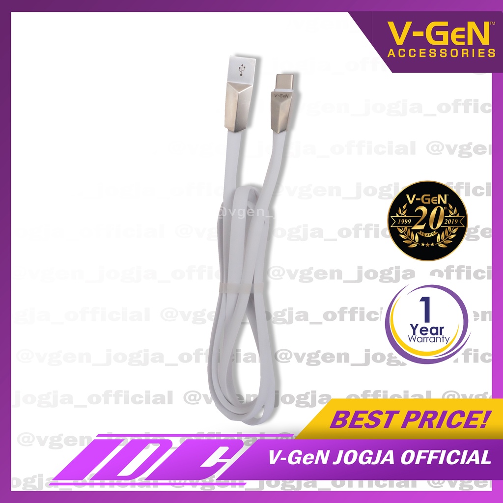 Kabel Data Type-C V-GeN VCB-12 Fast CHarging VGEN 1 Meter