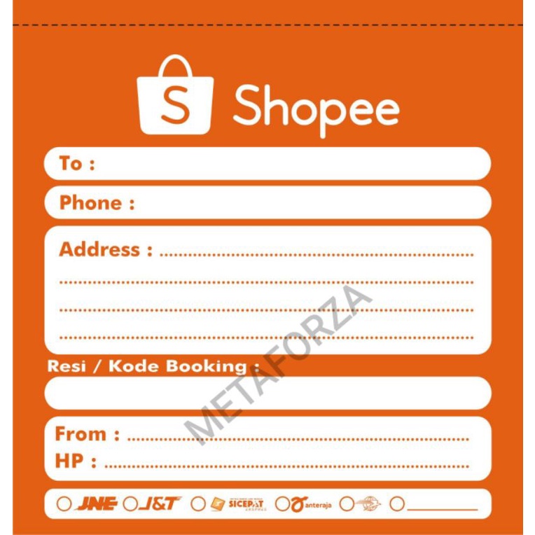 

Label Pengiriman olshop
