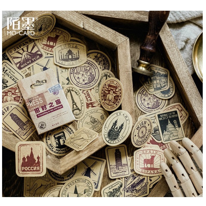 Stiker Motif Aesthetic  untuk Scrapbook / Jurnal / Diary