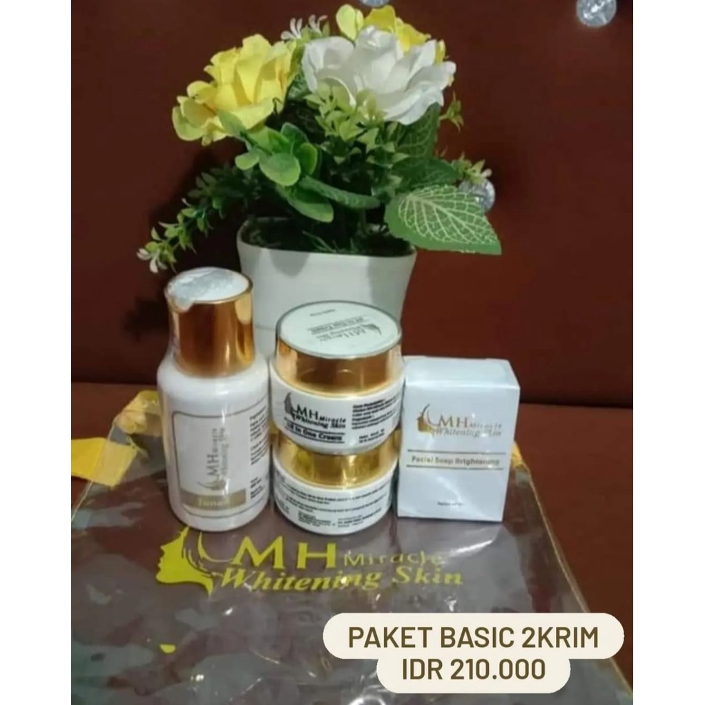MH Miracle Whitening Skin Paket Basic 2 Cream BPOM Ori