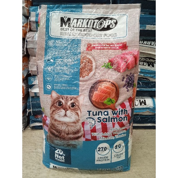 Makanan Kucing Markotop All Life Stages Dry Food 20kg - Tuna salmon Grab gojek