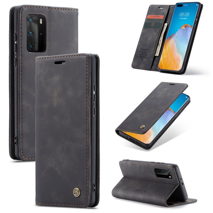 HUAWEI P40 PRO LEATHER FLIP WALLET CASE DOMPET MAGNETIC COVER