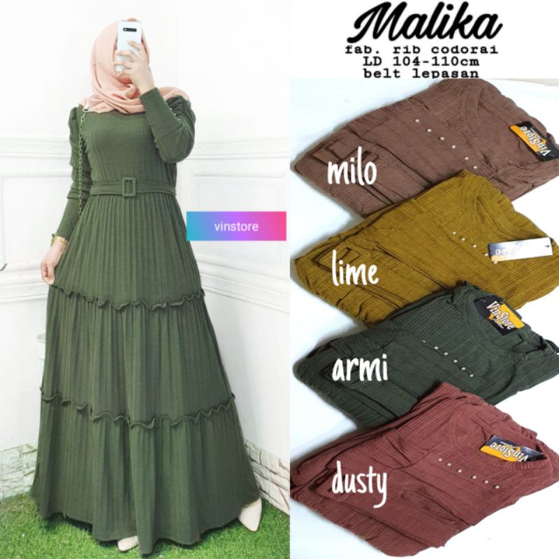 Malika dress Maxy Gamis Abaya by Vins