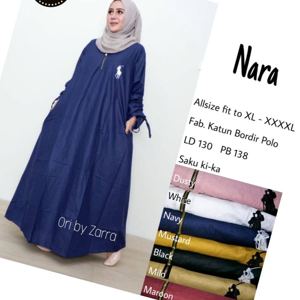 MERISKA Gamis CANTIK INDAH MENAWAN LD 110 PB 138 KATUN SLUB