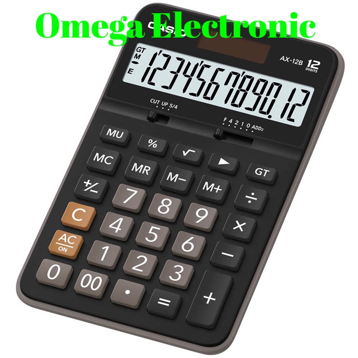 

CODE391 Casio AX-12B - Calculator Desktop Kalkulator Meja Kantor Office AX 12
