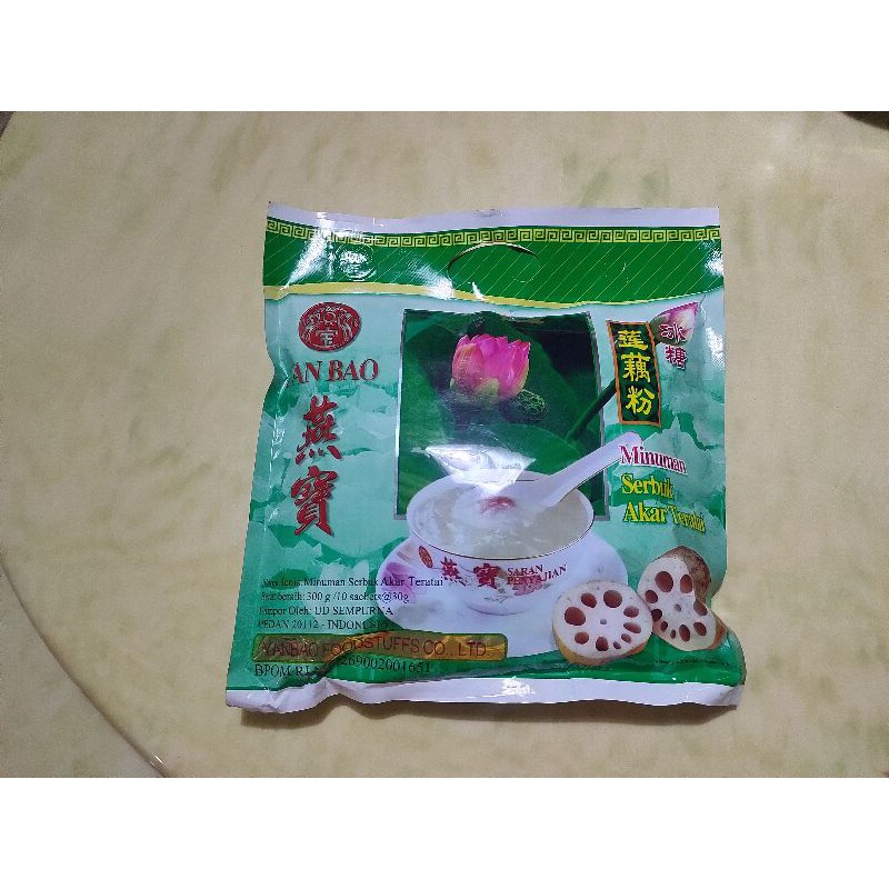 Minuman sachet lotus root powder bubuk akar teratai