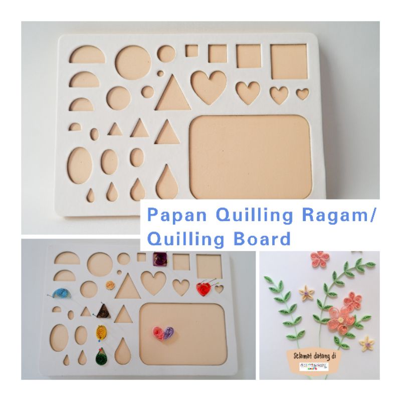 

PAPAN CETAK PAPER QUILLING RAGAM / QUILLING BOARD / QUILLING MAT