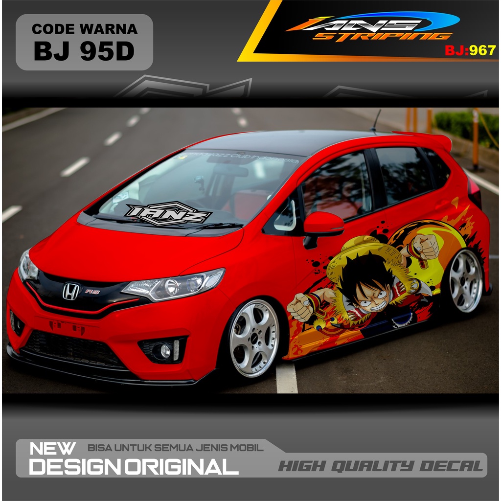 STICKER VARIASI MOBIL JAZZ / STIKER MOBIL BRIO / DECAL STIKER MOBIL SWIFT / STIKER MOBIL TOYOTA / STIKER YARIS AYLA