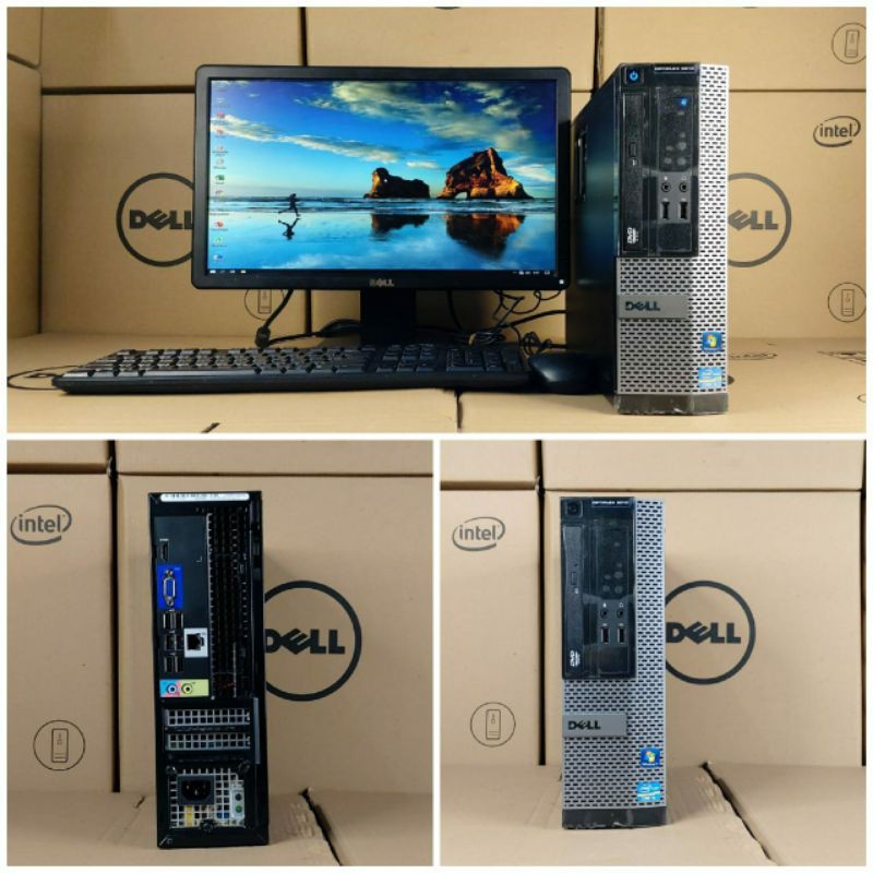 PAKETAN PC MINI DELL OPTIPLEX 3010CORE I5 GEN2 RAM LCD 19IN WIDE BEKAS BERKUALITAS