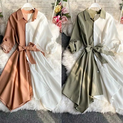(BISA COD) Blouse Kemeja bluse Wanita Korean style lengan Panjang muslim remaja kekinian kerja kanto