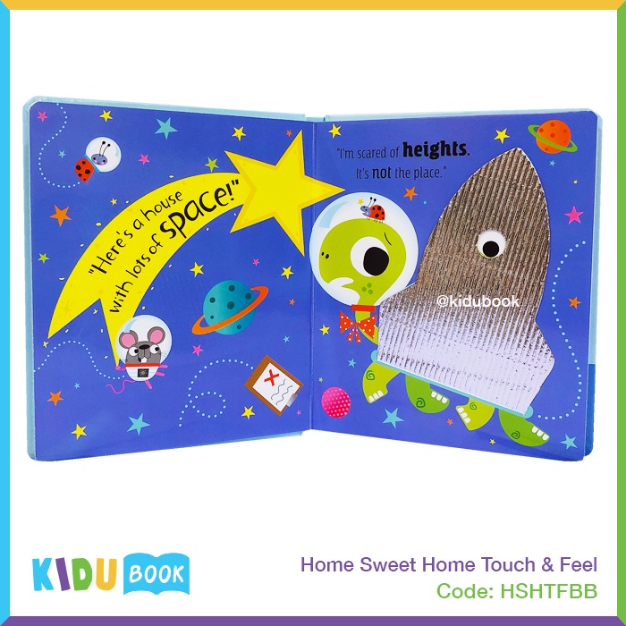 Buku Cerita Bayi dan Anak Home Sweet Home Touch &amp; Feel Kidu Baby