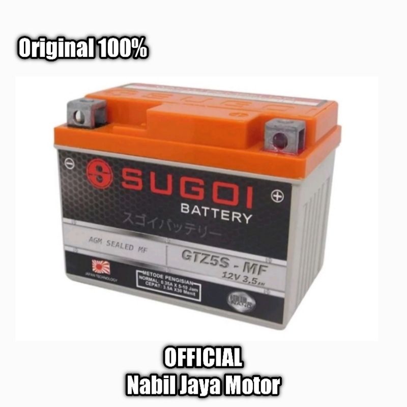 Aki Motor SUGOI Teknologi JEPANG GTZ5S MF Gel Nano Honda Vario110 FI,