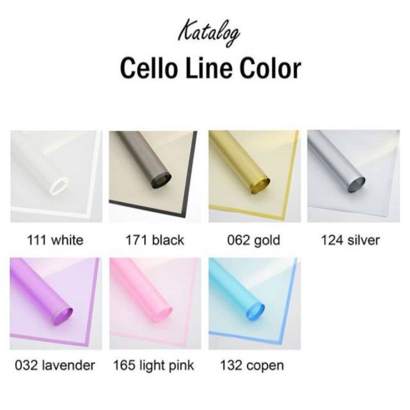 (Lembaran) Cellophane Bicolor Doff/Kertas Buket 2 Warna