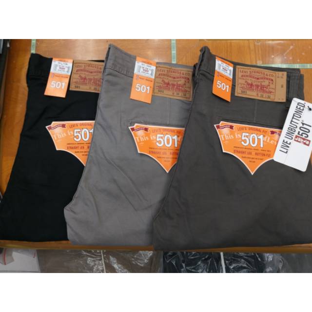 CELANA PANJANG PRIA LEVIS 501 KANVAS STANDAR