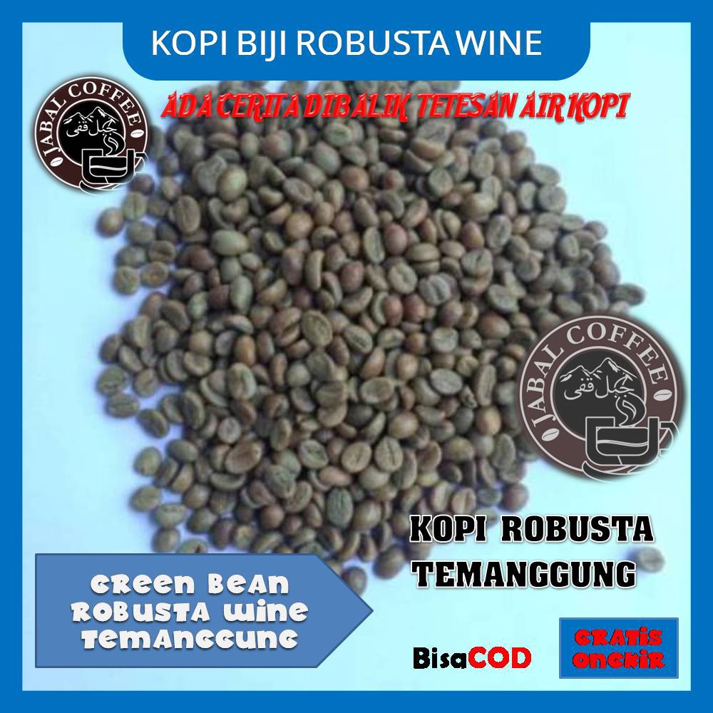 Kopi Biji Robusta Wine Temanggung / Green Bean Robusta Wine Temanggung