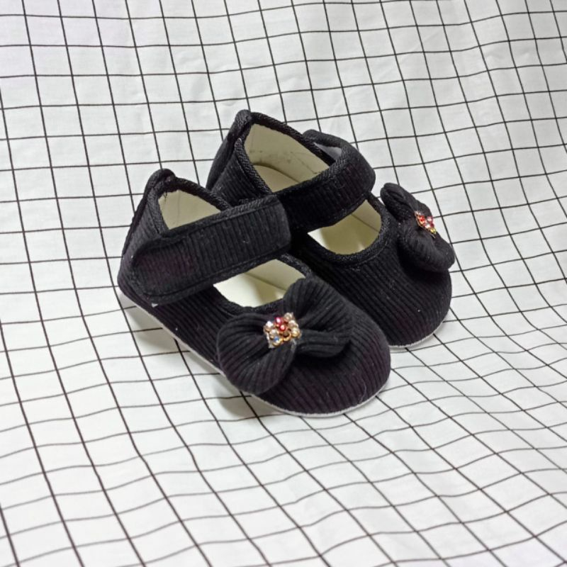 sepatu bayi/flat shoes sepatu bayi anak perempuan pita lucu2_12bln