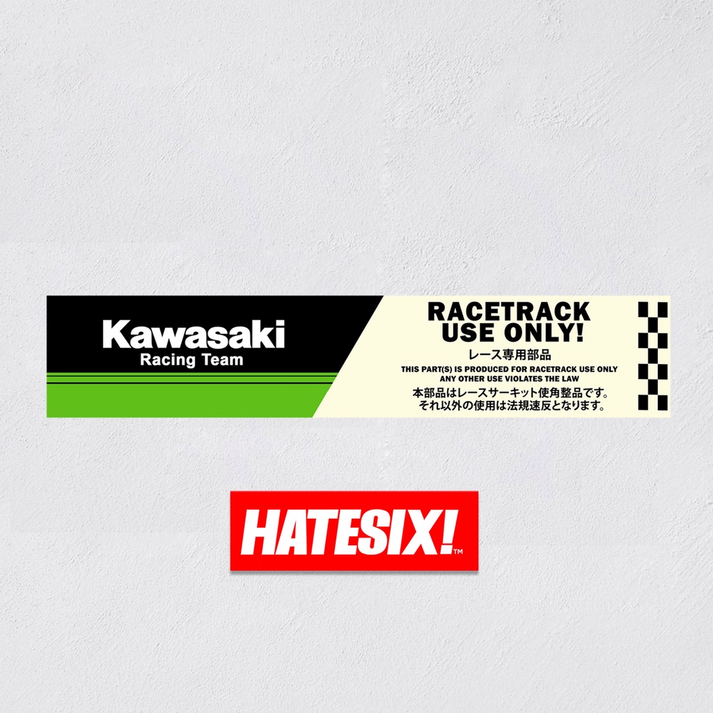 Stiker Decal Race only JDM motor  Hatesix