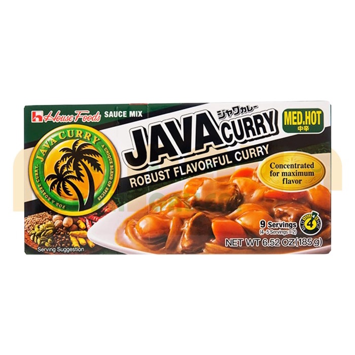 

House Java Curry Sauce Mix Med Hot C591M 185 Gr