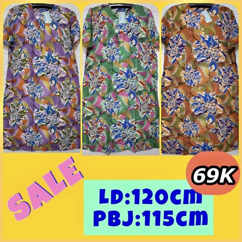 Daster terkini Kencana Ungu label biru