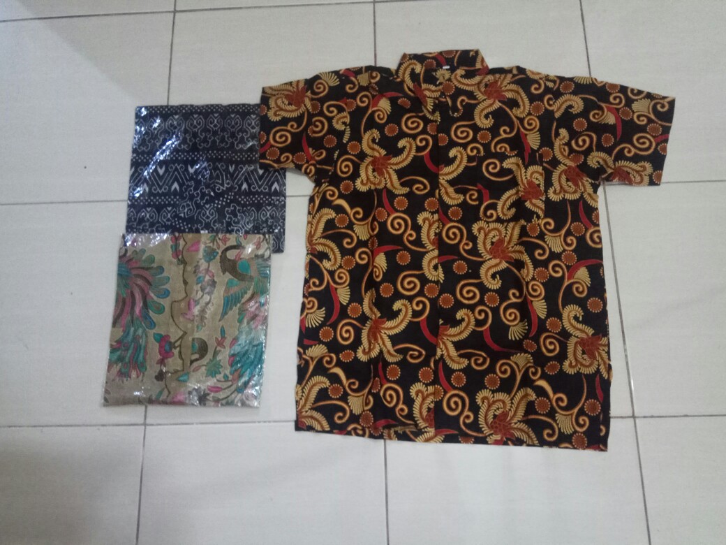 Diskon Bswart Batik Hrb026 Kenongo Hem Pendek Padi Pekalongan M L Xl Batik Pria Murah Modern