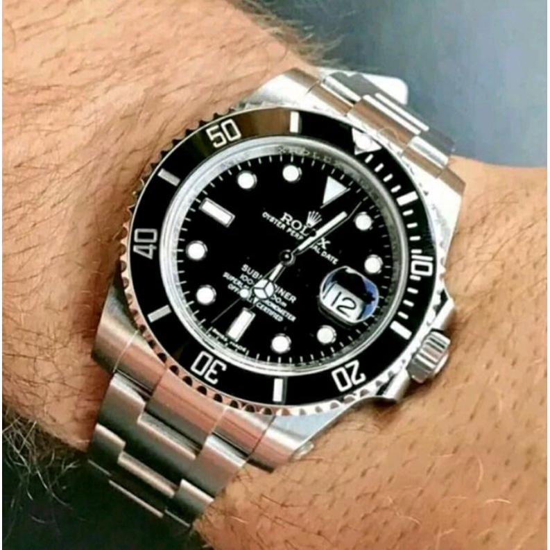 Jam Tangan Rolex Submariner Autometic Super Graden AAA - Rolex Submariner Warna Silver Hitam